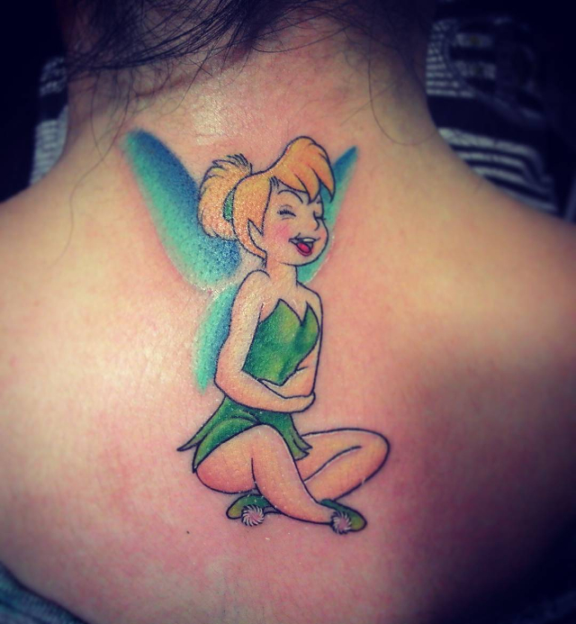 laughing tinkerbell tattoo