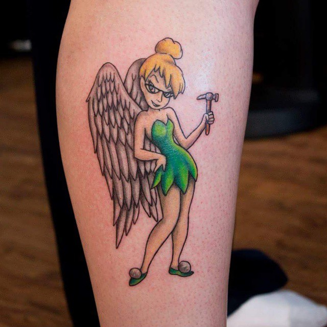 awesome tinkerbell tattoo