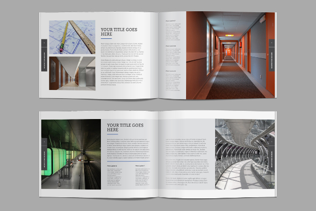minimal architecture brochure template