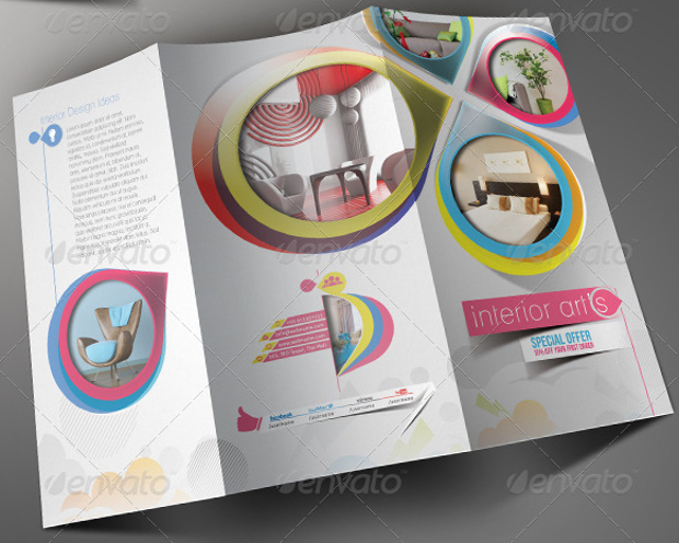 trifold architecture brochure design