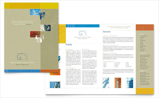 architecture firm brochure template