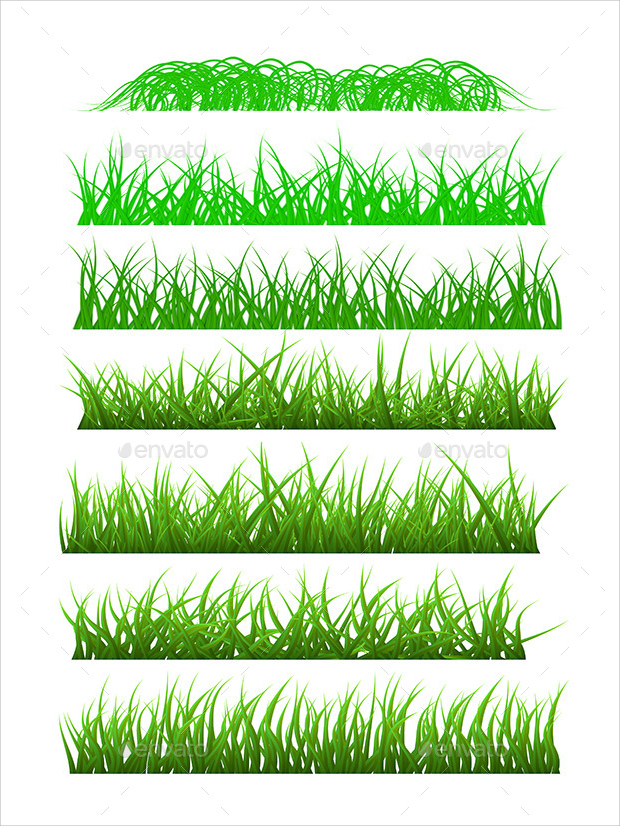 grass vector set