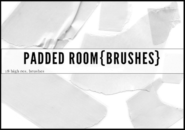 padded room tape brushes