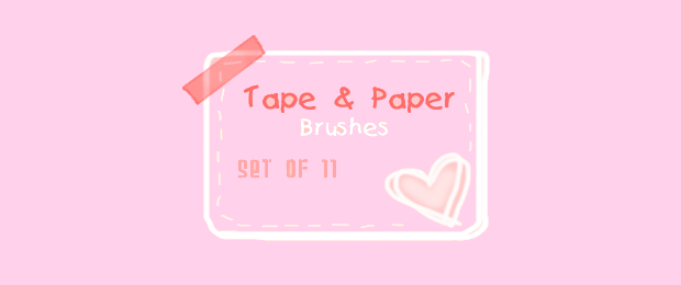 tape and paper brushes
