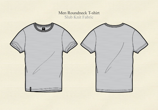 mens round neck t shirt vector design