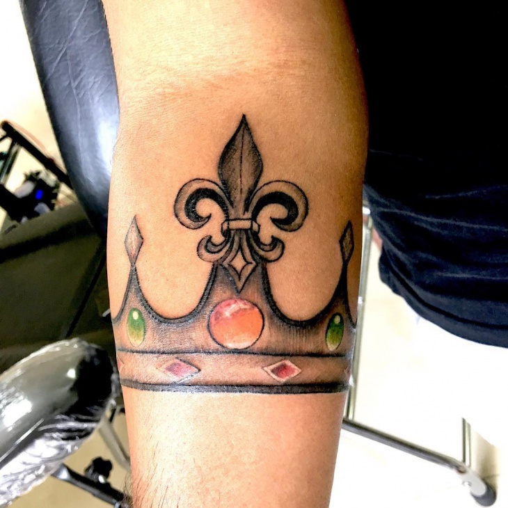 crown jewel tattoo design