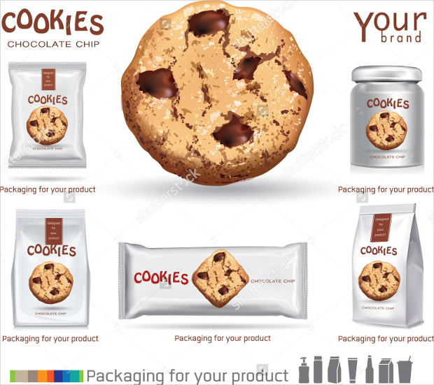 chocolate cookies packaging design