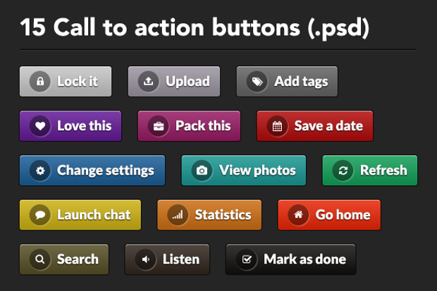 web call to action buttons
