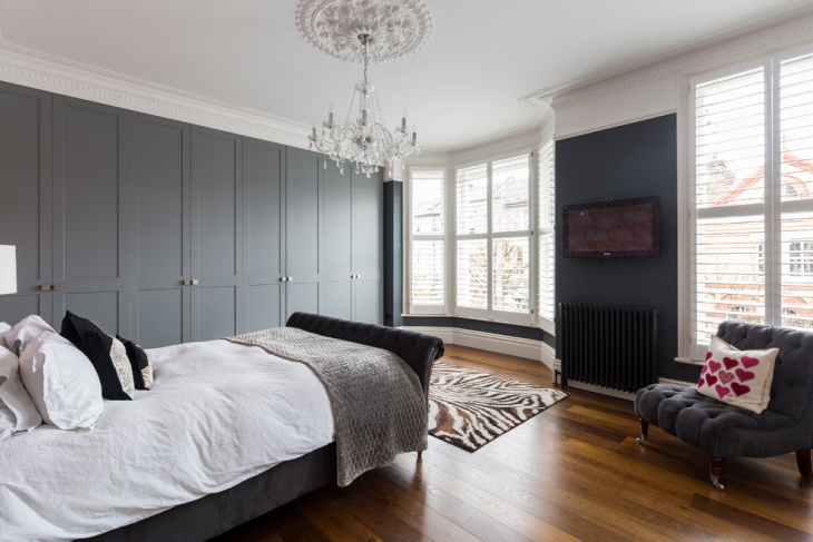 grey bedroom wood wardrobe designs