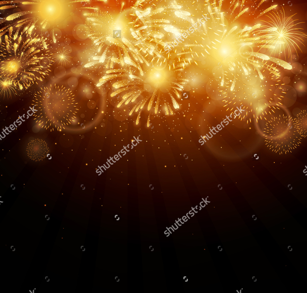 colorful vector fireworks