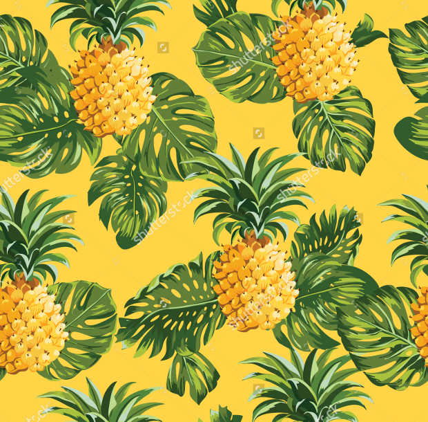 tropical fruits seamless pattern