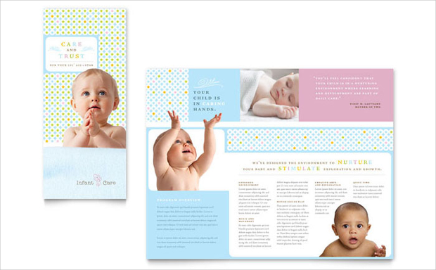 Printable Child Care Brochure Template