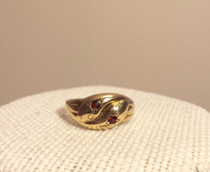 victorian snake ring