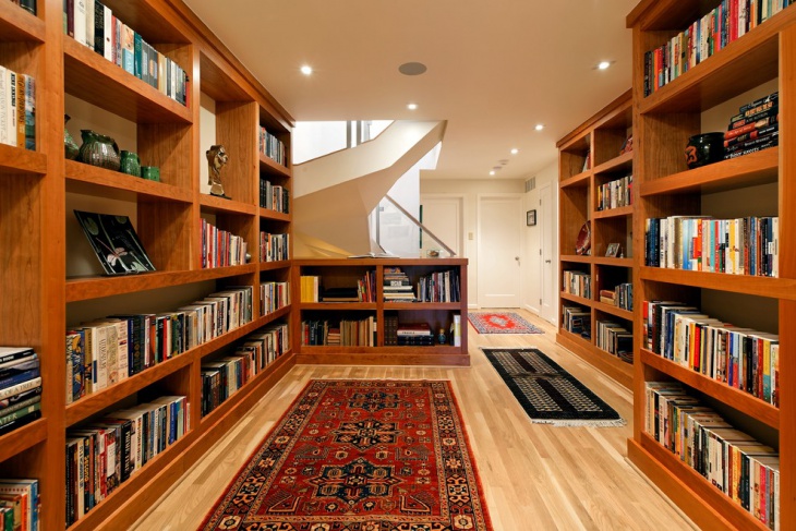 pine library interior design 