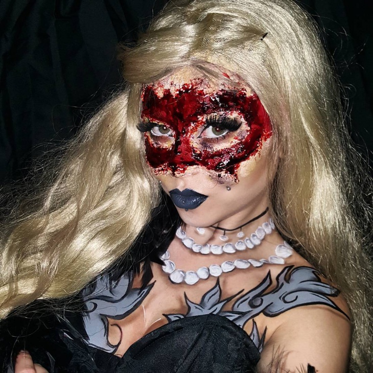 halloween masquerade ball makeup