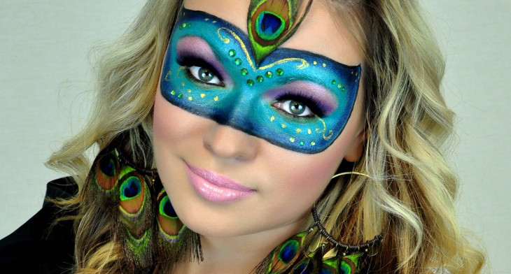 20 Masquerade Ball Makeup Designs Trends Ideas Design Premium Psd Vector S - Masquerade Mask Diy Makeup