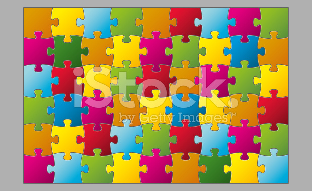 colorful puzzle illustration
