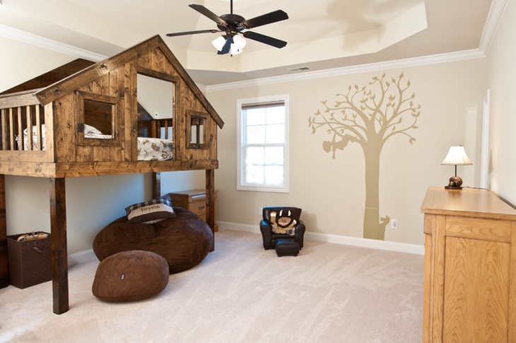 treehouse loft bed design 