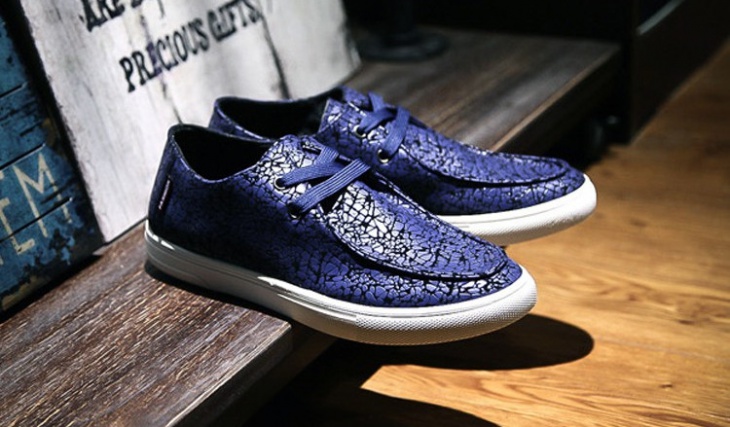 mosaic print casual shoes design