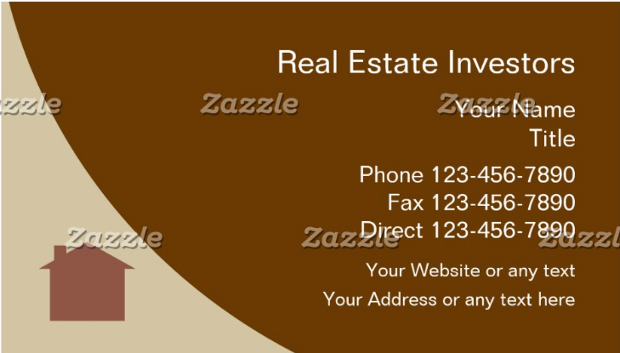real estate investor business card