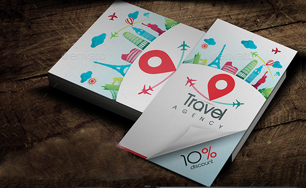 Travel agent business card