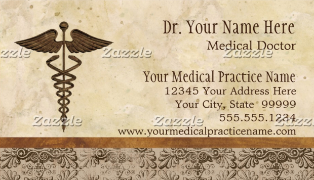 medical doctor business card