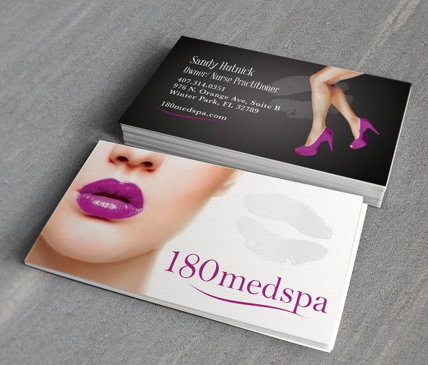 medical spa business card design