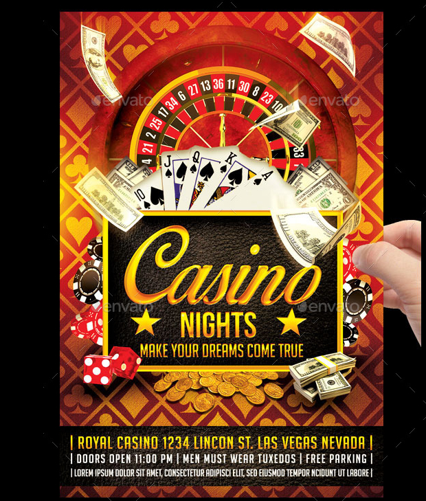 Colorful Casino Flyer Design