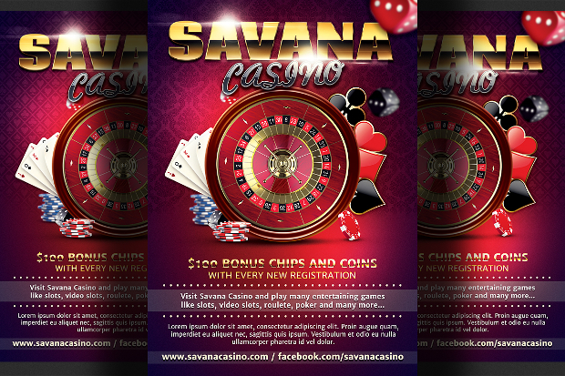 Casino Ad Flyer Template