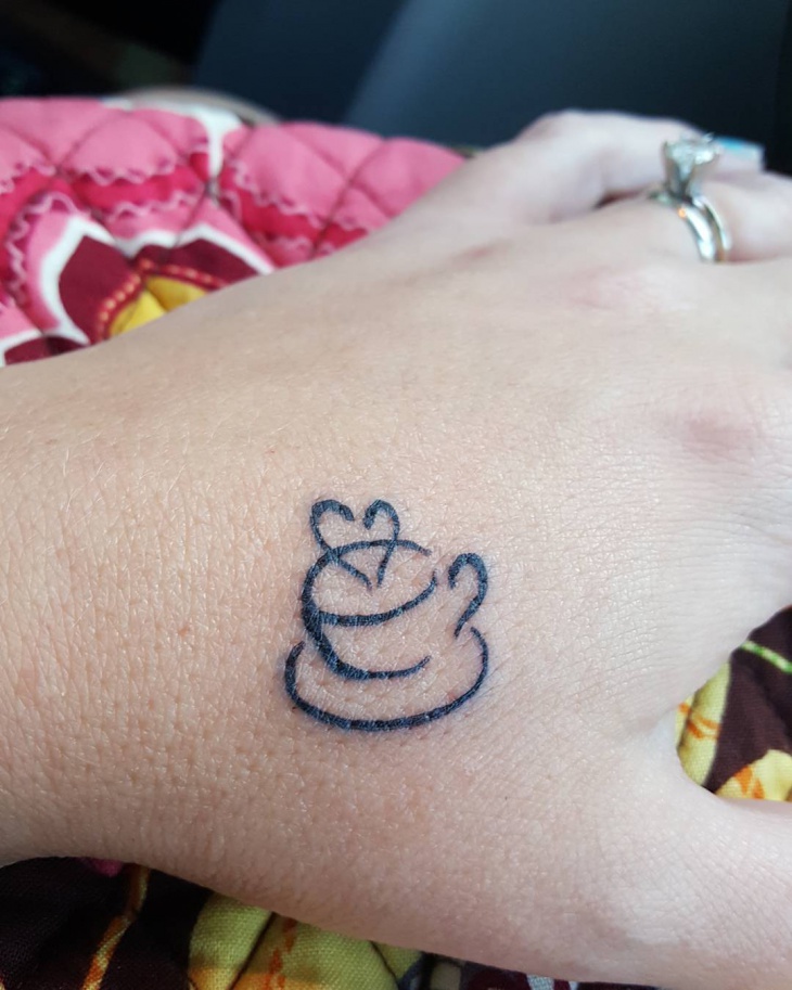 little coffee cup tattoo