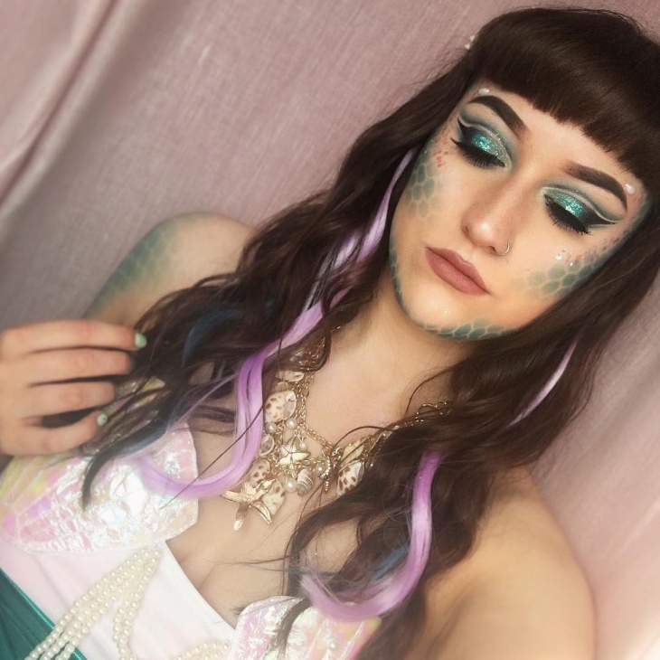 mermaid scale makeup