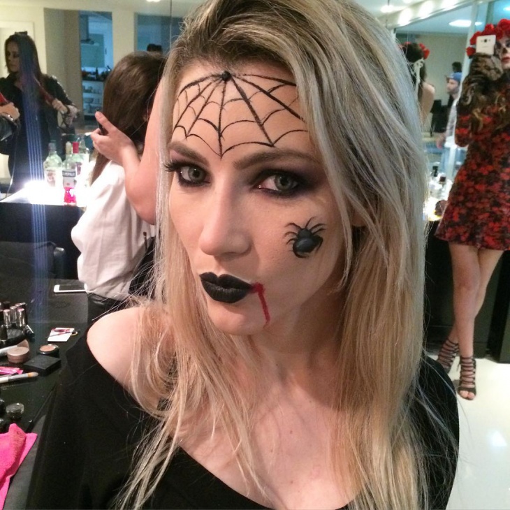 halloween spider makeup design