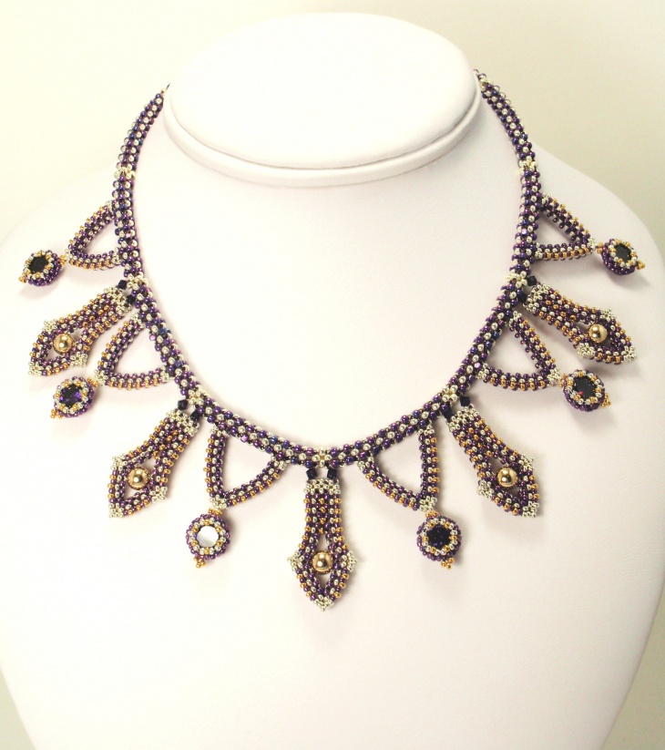 vintage geometric necklace