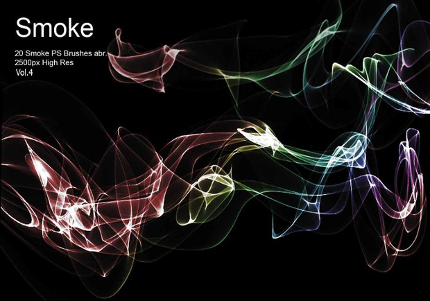 smoke abstract brushes
