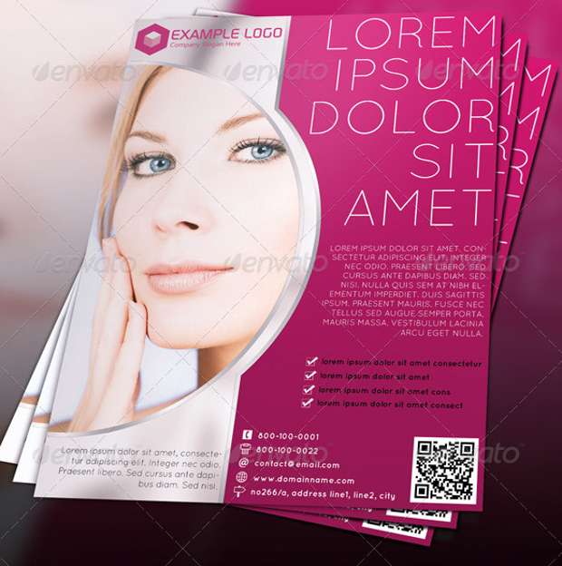 Colorful Beauty Salon Flyer Design