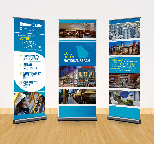 construction event pull up banners