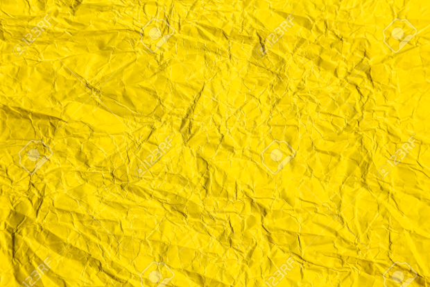 yellow wrinkled paper texture