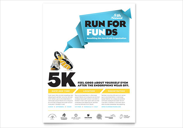 Charity Run Flyer Template