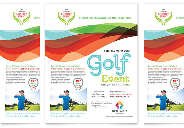 Charity Golf Flyer Template