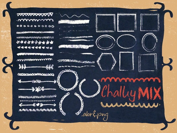 chalky mix brushes