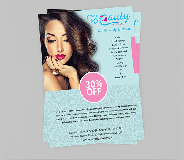 Creative Beauty Salon Flyer