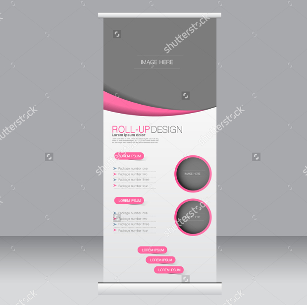 Roll up Banner Stand Template