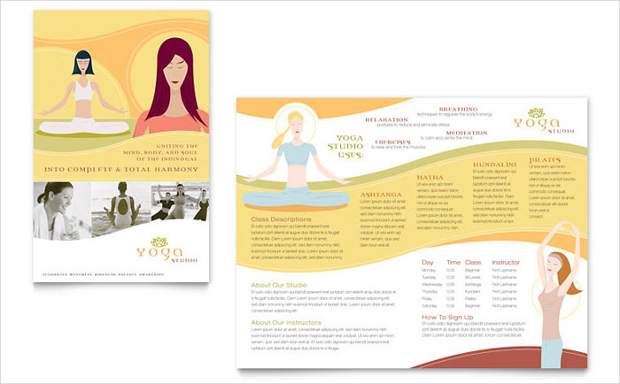 Yoga Instructor & Studio Brochure Template