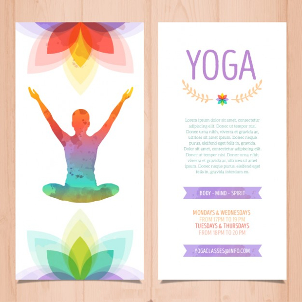 Colorful Yoga Brochure