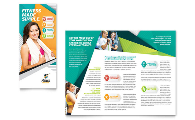 Fitness Trainer Brochure Template