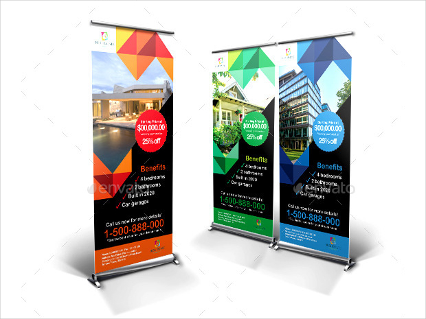 real estate roll up banners