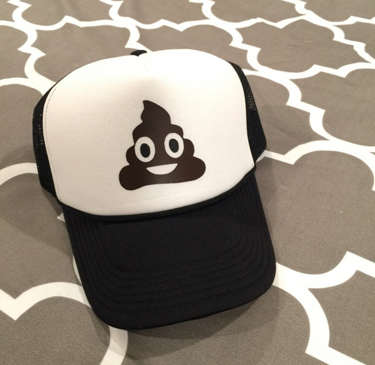 emoji trucker hat