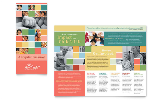 non profit children brochure