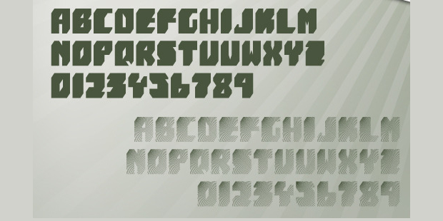 block space font