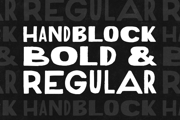 hand block regular font